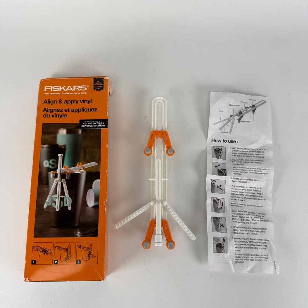 Fiskars Align & Apply Vinyl Alignment Tool For Curved Surface Cups/Tumblers